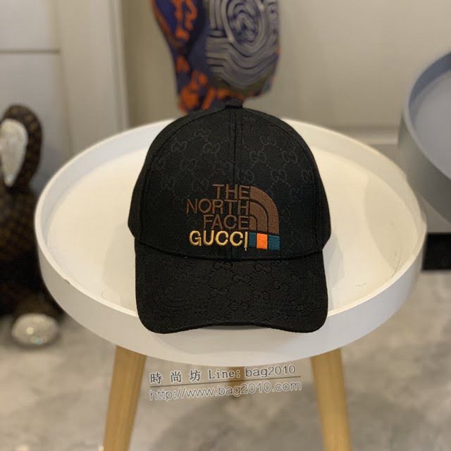 Gucci北面聯名款帽子 古馳男女同款棒球帽鴨舌帽  mm1708